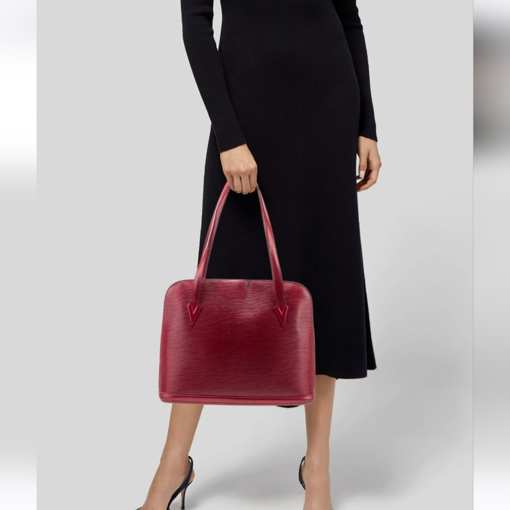Louis Vuitton Lussac Red Epi Leather bag